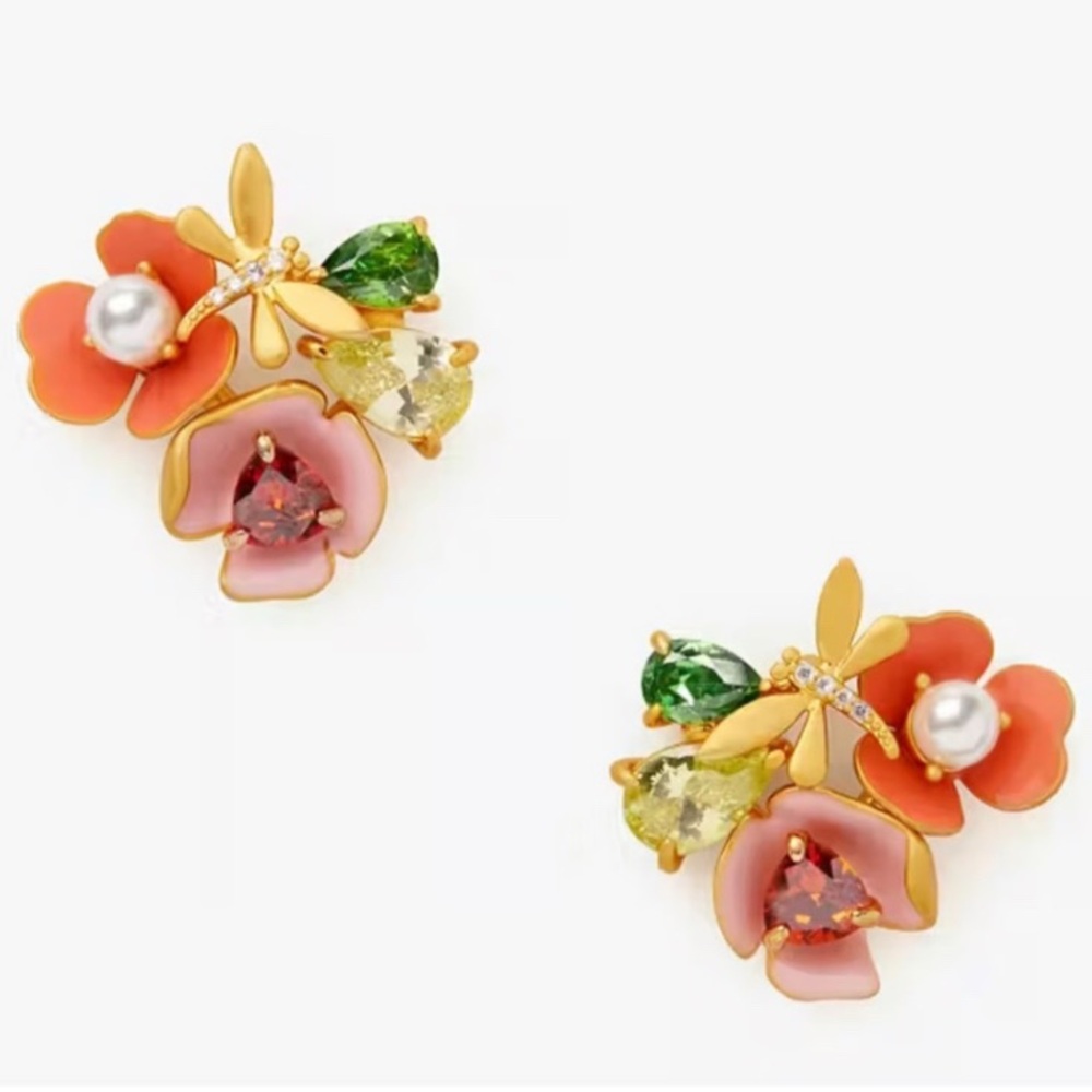 Kate Spade Bloom in Color Cluster earrings (76) - Picture 4 of 5